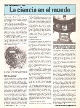 La ciencia en el mundo - Noviembre 1980