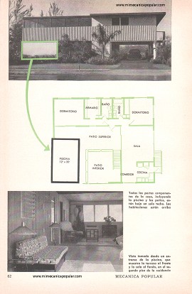 Casa con Piscina en los Altos - Febrero 1958