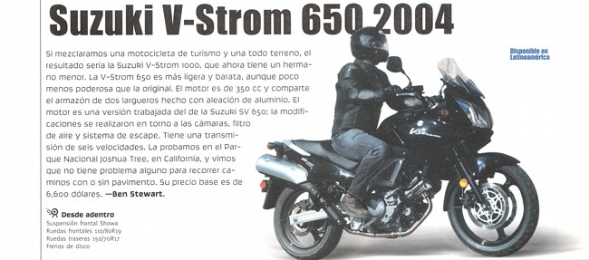 Suzuki V-Strom 650 - Mayo 2004