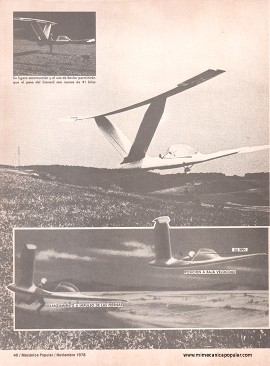 Vuele en un nuevo planeador - Noviembre 1978