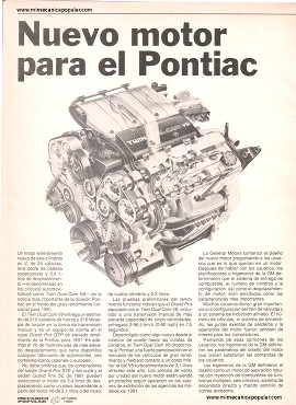 Nuevo motor para el Pontiac - Octubre 1990