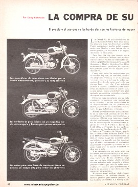 La compra de su primera motocicleta - Octubre 1968