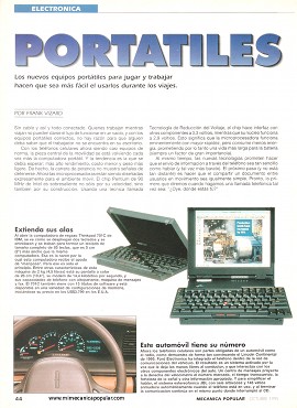 Los nuevos equipos portátiles - Octubre 1995