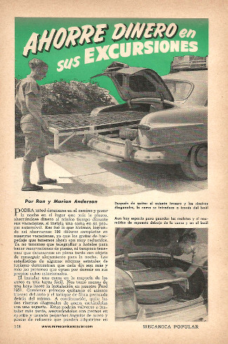 Ahorre dinero en sus excursiones - Septiembre 1954