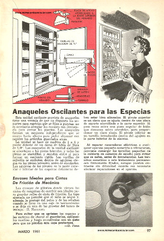 Anaqueles Oscilantes para las Especias - Marzo 1961