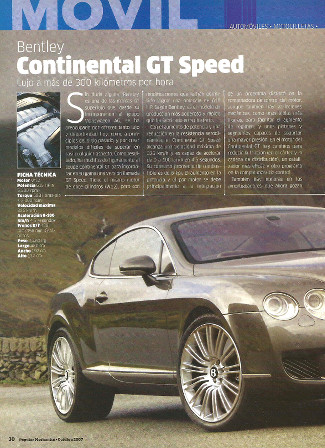 Bently Continental GT Speed - Octubre 2007