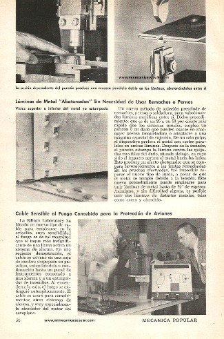 Láminas de Metal Abotonadas - Enero 1954