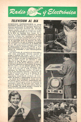 Radio Televisión y Electrónica - Julio 1954