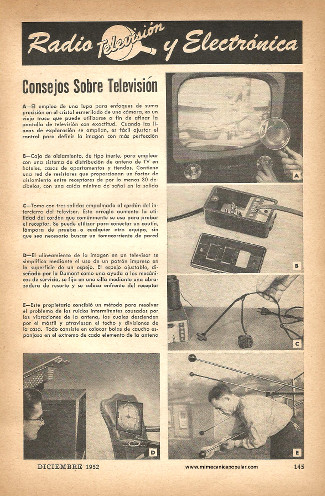 Radio, Televisión y Electrónica - Diciembre 1952