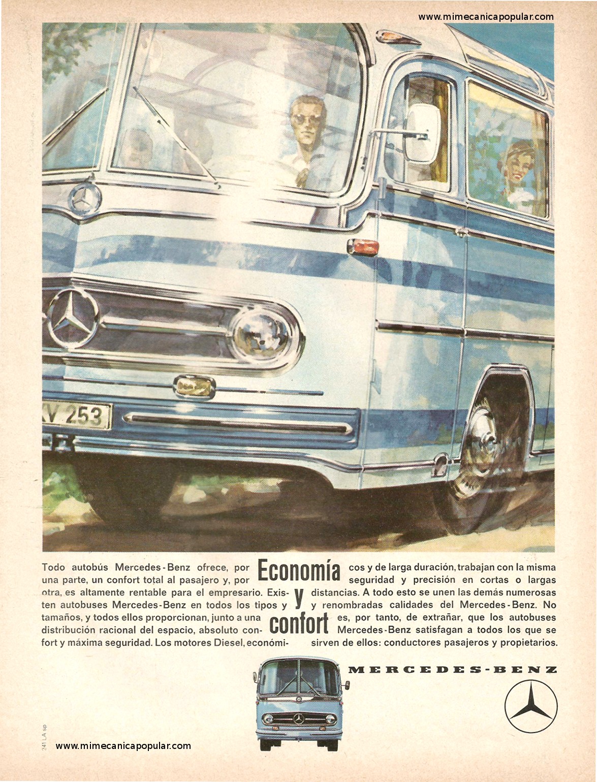 Publicidad - Autobuses Mercedes-Benz - Enero 1963
