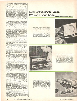 Lo Nuevo En Electrónica - Mayo 1964