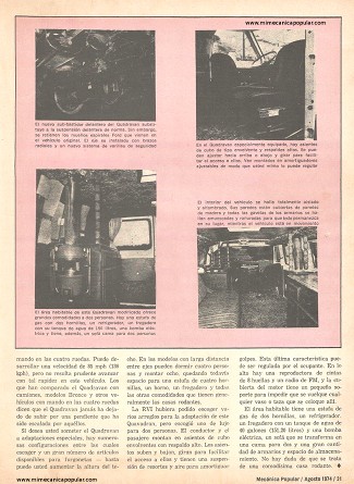 Dele Mando en las 4 Ruedas a su Econoline - Agosto 1974