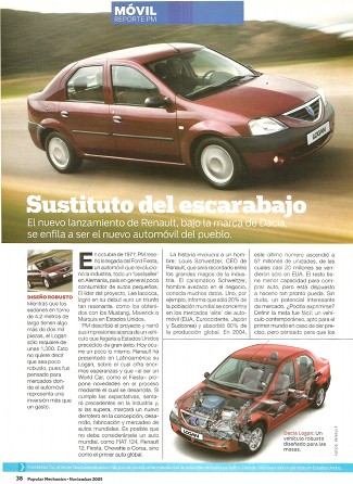 Renault Dacia Logan - Noviembre 2005