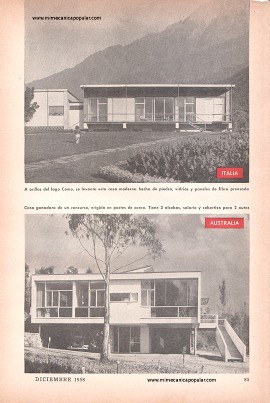 Casas de Diferentes Países - Diciembre 1958
