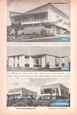 Casas de Diferentes Países - Diciembre 1958