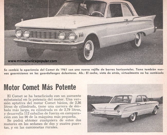 Motor Comet Más Potente - Diciembre 1960