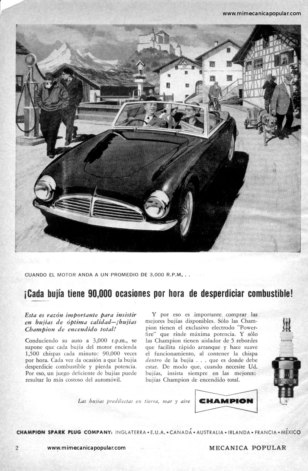 Publicidad - Bujías Champion - Octubre 1959