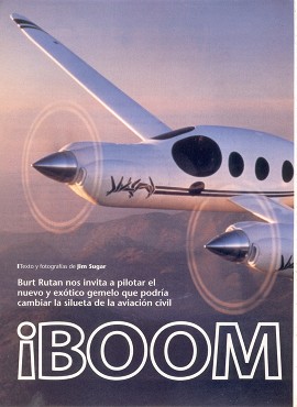 ¡Boomerang! exótico avión bimotor - Diciembre 1996