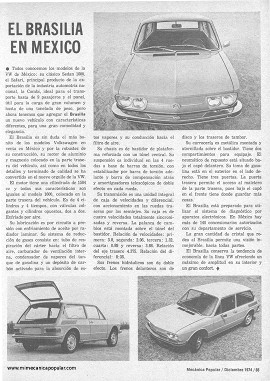 El VW Brasilia en México - Diciembre 1974