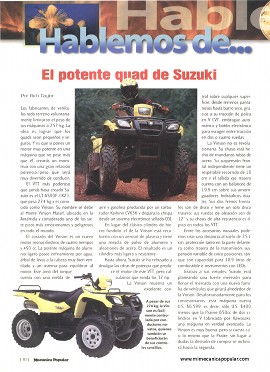 El potente quad de Suzuki - Febrero 2002