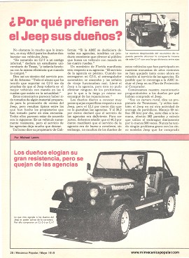 Informe de los dueños: Jeep CJ-5 y CJ-7 - Mayo 1979
