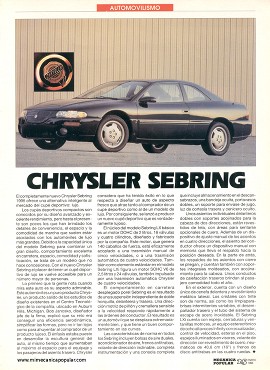 Chrysler Sebring - Enero 1995
