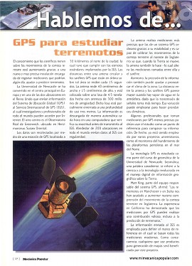 GPS para estudiar terremotos - Enero 2003