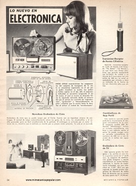 Lo Nuevo en Electrónica - Enero 1969