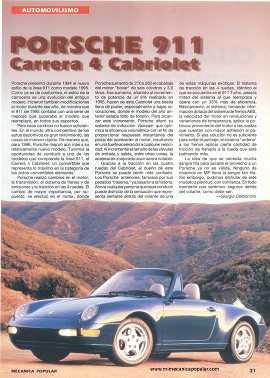 Porsche 911 Carrera 4 Cabriolet - Mayo 1996