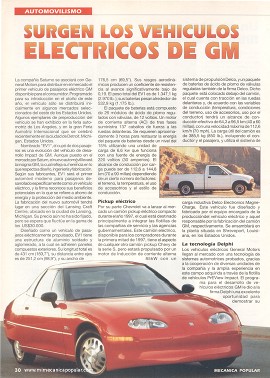 Los vehículos eléctricos de GM - Mayo 1996