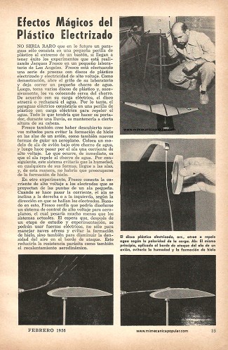Efectos Mágicos del Plástico Electrizado - Febrero 1956