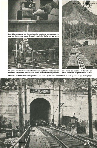 Se acabó el traqueteo de los rieles en el Túnel Cascade - Noviembre 1949