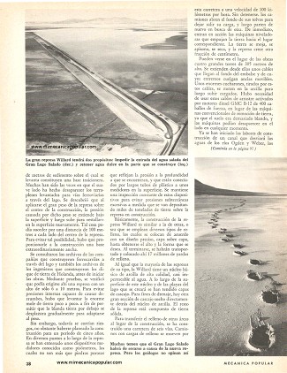 La transformación del gran lago salado en una laguna - Marzo 1962