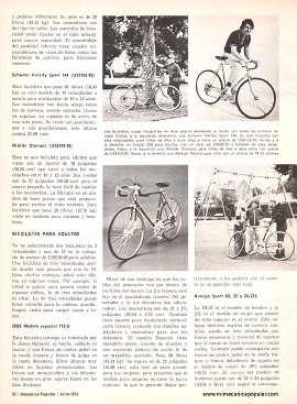 Bicicletas para Todos los Gustos y Todas las Edades - Julio 1973