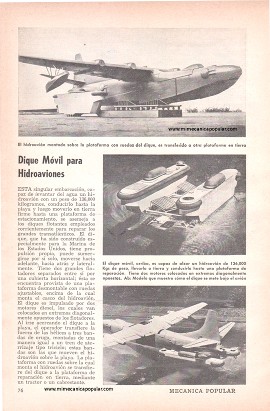 Dique Móvil para Hidroaviones - Febrero 1952