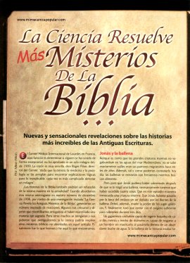 La Ciencia Resuelve más Misterios de la Biblia - Diciembre 2001