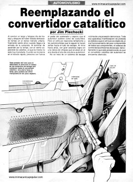 Reemplazando el convertidor catalítico - Mayo 1991