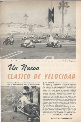 Un Nuevo Clásico de Velocidad - Go-Kart - Junio 1959