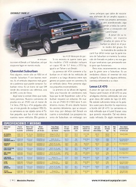 Comparamos nueve camionetas grandes - Septiembre 1998