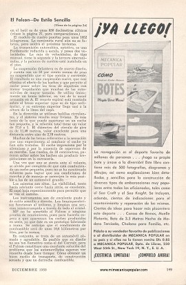 EL FALCON -De Estilo Sencillo - Diciembre 1959