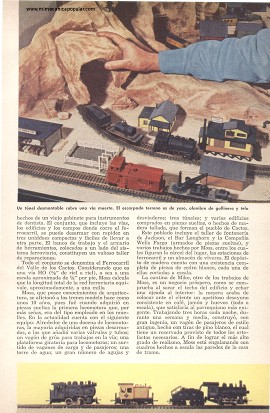 Ferrocarril Modelo que Ocupa Poco Espacio - Enero 1958