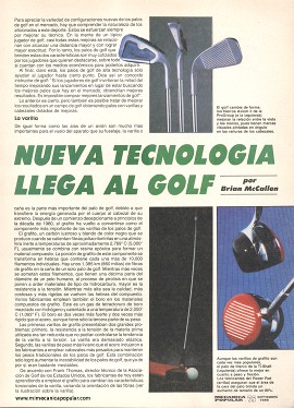 Nueva Tecnología Llega al Golf - Septiembre 1988