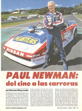 Paul Newman: del cine a las carreras - Agosto 1988