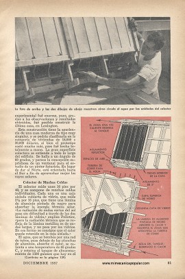 Uso Domestico de Energía Solar -Diciembre 1957