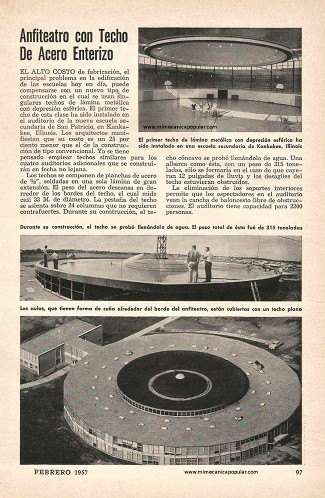 Anfiteatro con Techo De Acero Enterizo - Febrero 1957