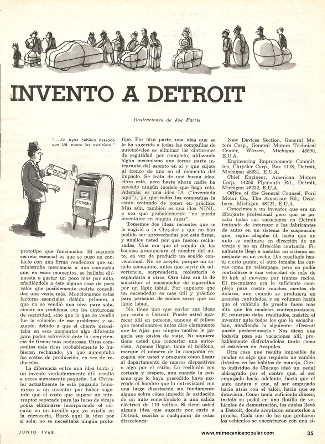 Vea como vender su invento a Detroit - Junio 1968