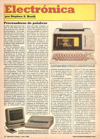 Electrónica - Junio 1986