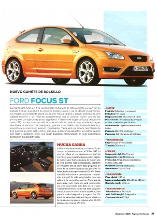 Ford Focus ST - Noviembre 2006