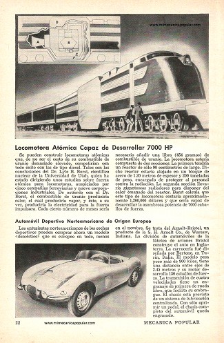 Locomotora Atómica Capaz de Desarrollar 7000 HP - Junio 1954