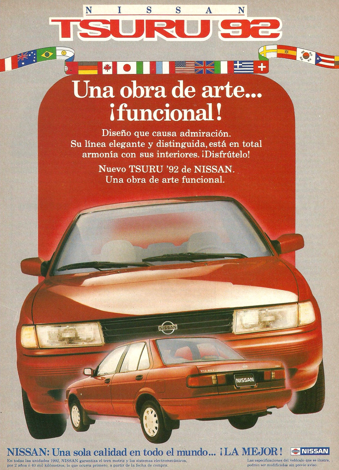 Publicidad - Nissan Tsuru - Septiembre 1992